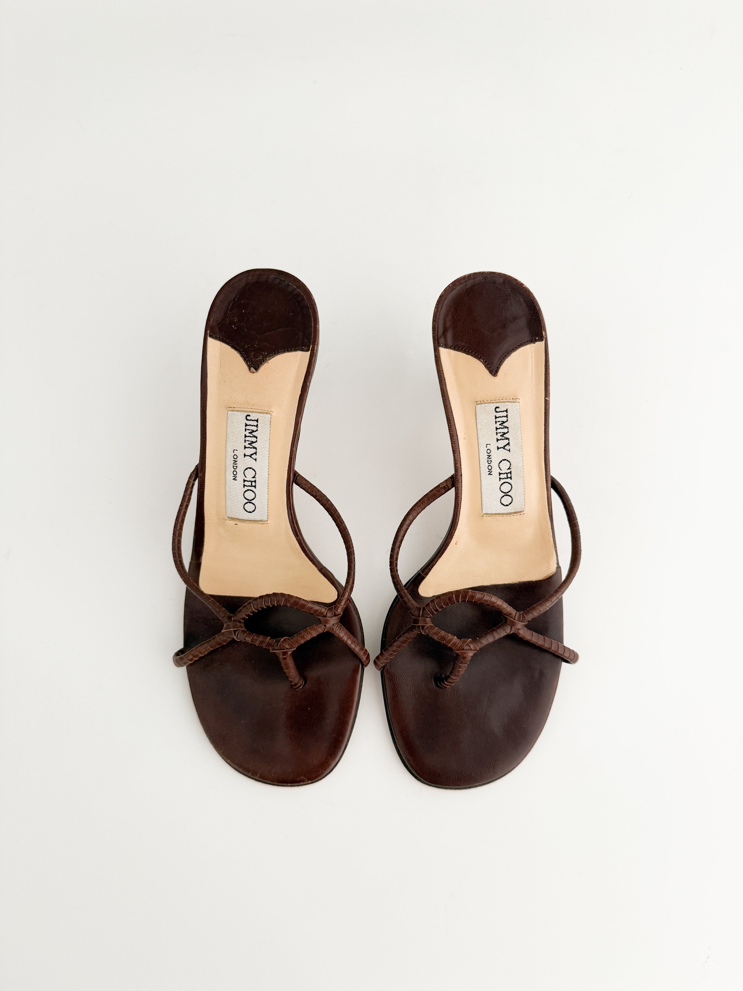 Valentino Garavani Pearlescent Flower Leather Sandal Heels (IT 36